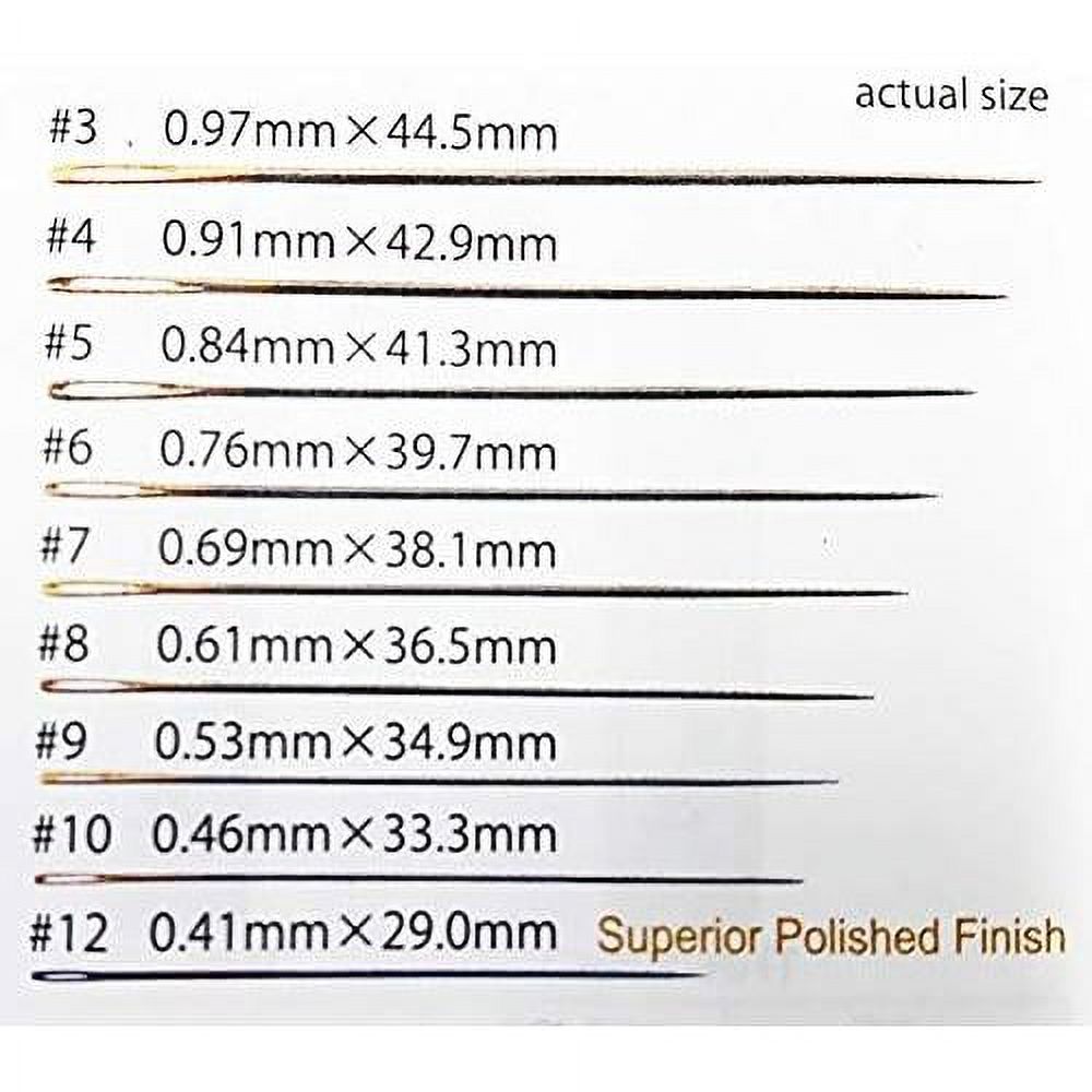Japanese Hand Sewing Needles Embroidery Needle Tip Size 9