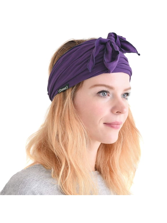 Japanese Headband Pirate Bandana - Men Ninja Head Wrap Women Hair Band Purple