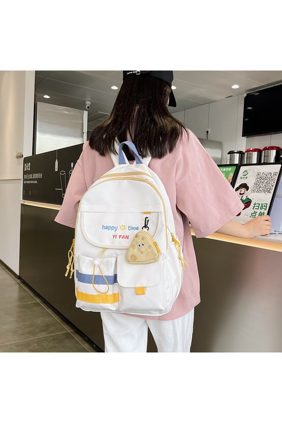 Japanese High School Junior School Backpack,Green