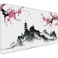 thumbnail image 1 of Japanese Hills Cherry Blossom Floral Desk Mat,Extended Gaming Mouse Pad Large Non-Slip Rubber Base Mousepad with Stitched Edges,Waterproof Desk Pad for Computer/Laptop/Work/Office/Home 31.5" X 15.7", 1 of 6