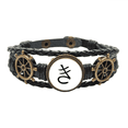 thumbnail image 1 of Japanese Hiragana Character KI Leather Braided Ocean Bracelet Wristband, 1 of 4