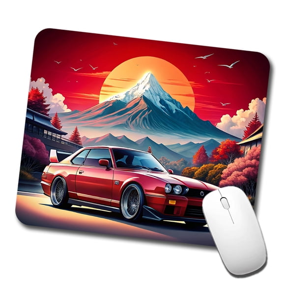 Japanese JDM Car Art Mouse Pad Low Profile Gaming Mat