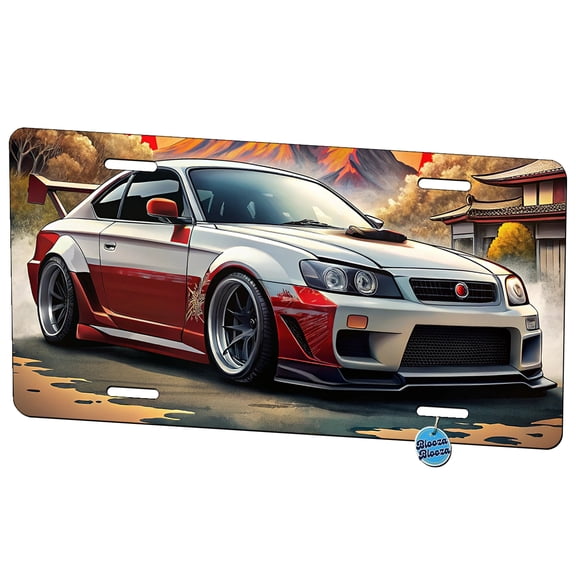 Japanese JDM Tuner Car Art Metal Novelty License Plate