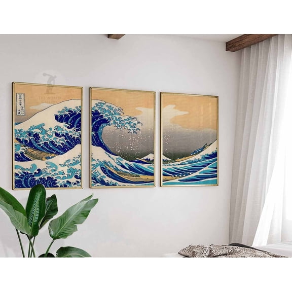 Japanese Katsushika Hokusai Art Japanese Prints Oriental Sea Asian s, Poster Only