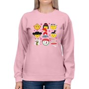 Japanese Kawaii Icons Collection Graphic Womens Sweatshirt