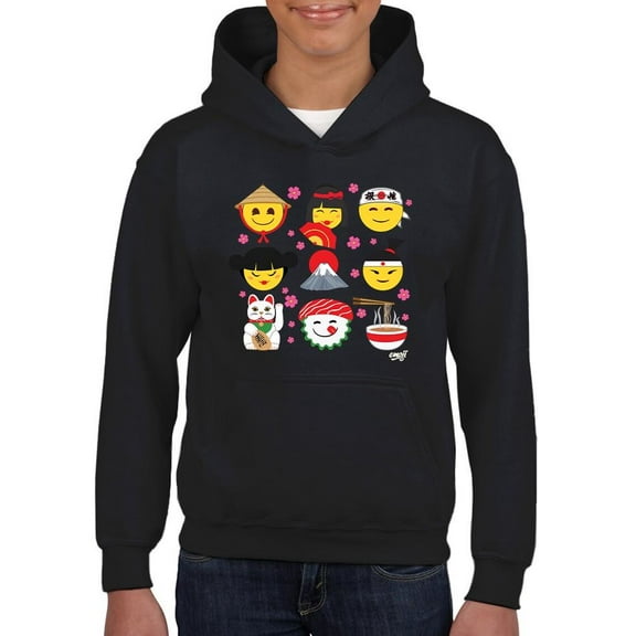 Japanese Kawaii Icons Collection Graphic Youth's Hoodie