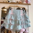 thumbnail image 1 of Japanese Kawaii Lolita Style Pleated Skirts Women High Waist Pink Bandage Fairy Y2k Aesthetic Skirt Cute Faldas Mujer Moda 2023, 1 of 6