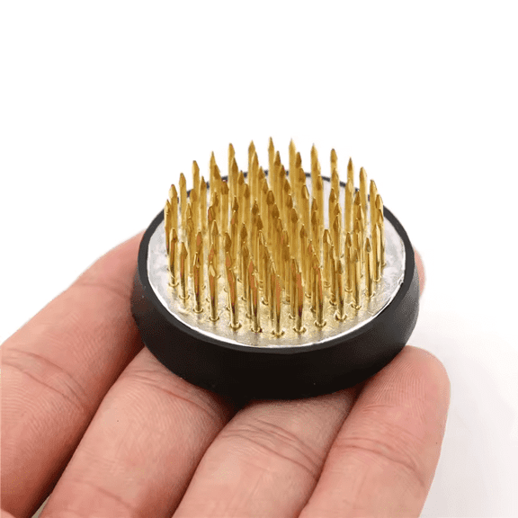 Japanese Kenzan Floral Arranging Pin Frog is Perfect for Japanese Art of Flower Arrangement