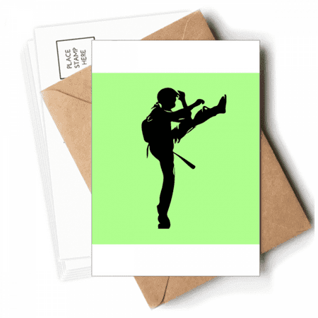 Japanese Kick Fitness Fitness Postcards Envelopes Blank Note Cards Mailing