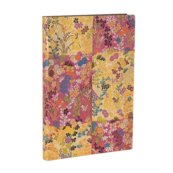 Kara-Ori Pink MIDI Lined Softcover Journal, 176pg, 100gsm by Paperblanks (Japanese Kimono), (Hardcover)