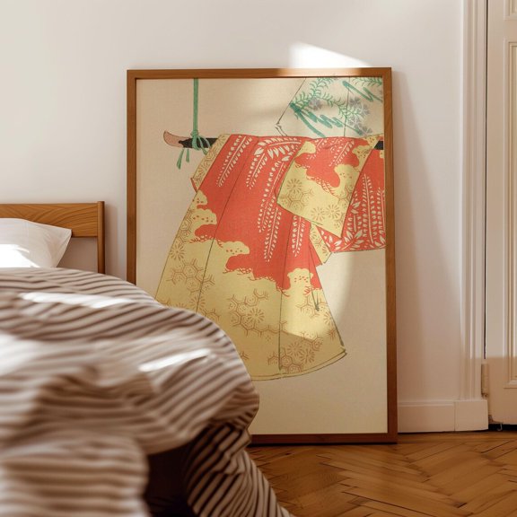 Japanese Kimono Textile Museum Pattern Wall Decor Unframed Paper Print