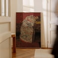 Japanese Robe Styles Japanese Kimono Woman Portrait: Japandi Style Red Poster, Cultural ...