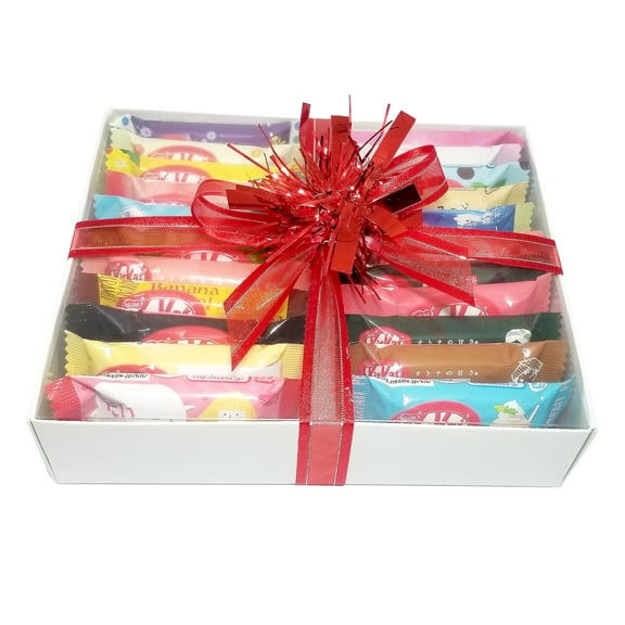 Japanese Kit Kat Mini Bars 21 Variety Assortment Limited Edition with 1 Bonus Mini Bar Gift Boxed (22 Bars)