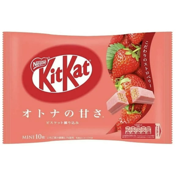 Kit Kat JAPAN Mini Strawberry 10 Piece Wafer Chocolate - Tokyo Snack Land