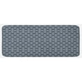 thumbnail image 1 of Japanese Kitchen Mat, Hexagons Triangles with Spring Flowers Eastern Geometric Tile, Plush Decorative Kitchen Mat with Non Slip Backing, 47" X 19", Charcoal Grey Dark Blue, by Ambesonne, 1 of 1