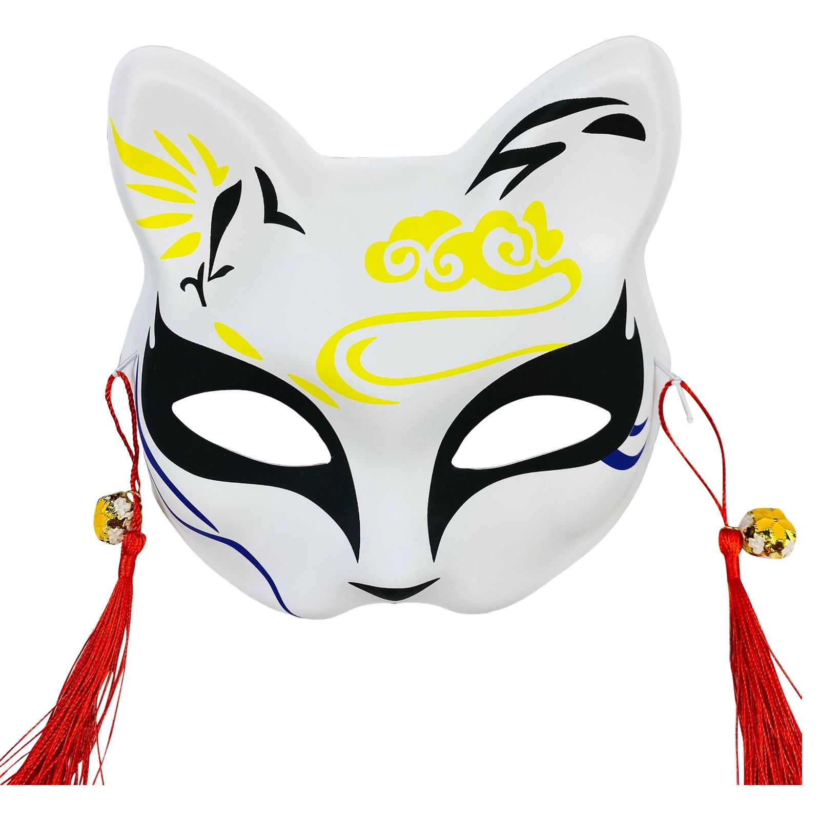 Japanese Kitsune Inu Boku Cat Cute Half Masquerade Christmas - Walmart.com