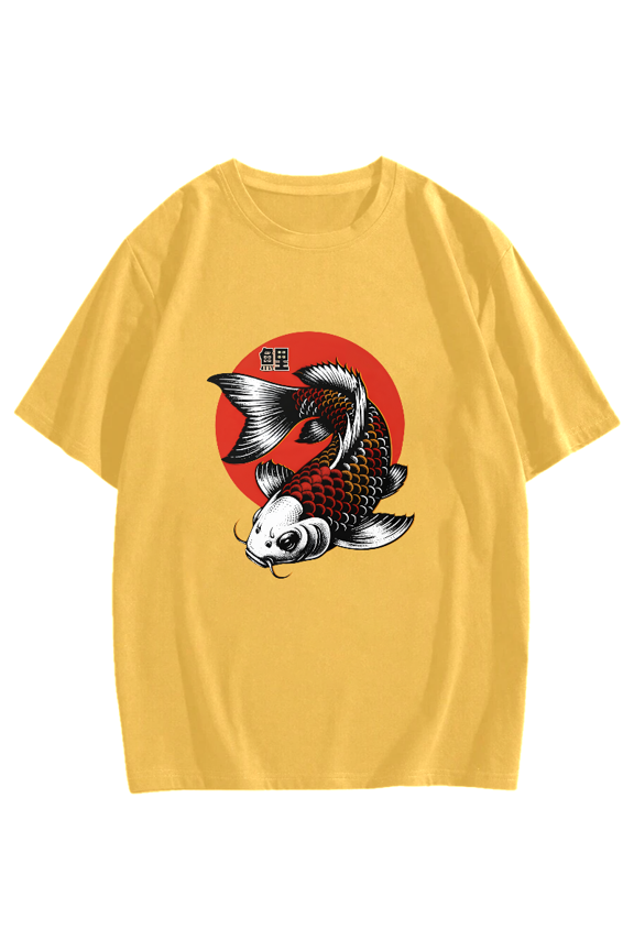 Japanese Koi Pattern T-shirt-