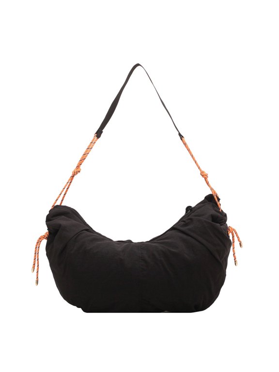 Japanese and Korean Casual Single-shoulder Bag, Student Class Large-capacity Dumpling Bag, Winter Soft Women's Bag, High-quality Solid-colored Crossbody Bag