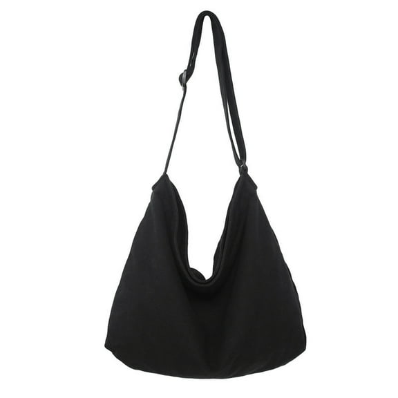 Japanese and Korean Simple Women's Bags, Lazy Style Literary Washed Canvas Bags, Large-capacity Messenger Bags, Student Shoulder Bags, Casual Shopping Bags