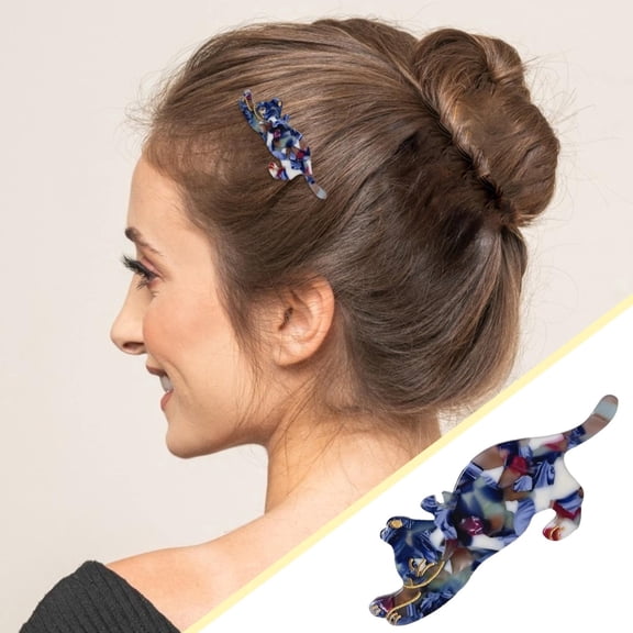 Japanese Korean Style Designer Hair Barrettes Fashion Cat Shape Hair Clips For Women And Girls