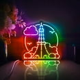 thumbnail image 1 of Japanese Landmark Tokyo Led Light Box, Dimmable Neon-Like Light Signs USB Power for Wall Decor Bedroom Decoration, Color Flow Effect (WxH) 11"x11", 1 of 1