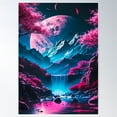 thumbnail image 1 of Japanese Landscape 2 Poster, 12x18 UNFRAMED, 1 of 2