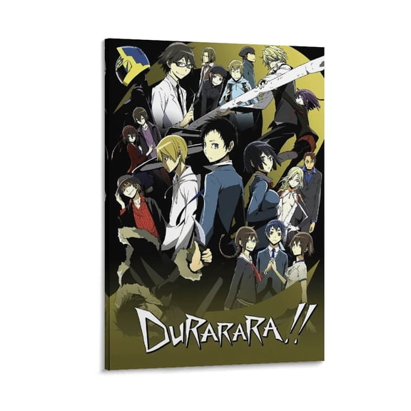 Japanese Light Novel Series Durarara!! Characters Anime Poster Canvas Art Poster and Wall Art Picture Print Modern Family bedroom Decor Posters 12x18inch(30x45cm)