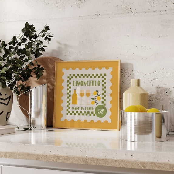 Japanese Limoncello Food Bar Exhibition Square Nursery Poster , Poster ...