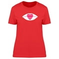 thumbnail image 1 of Japanese Lips Heart T-Shirt Women -Image by Shutterstock, Female Medium, 1 of 2