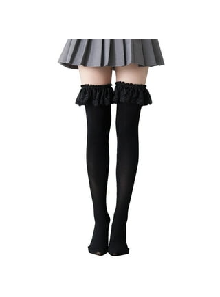 Pastel Thigh High Striped Lolita Socks Stockings Tights by Kawaii Babe