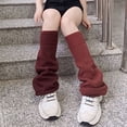 thumbnail image 1 of Japanese Lolita Leg Warmers Gothic Knit Long Socks Leggings Gaiters Knee Winter Ankle Heap Sock Fishnet with Open Woman Stockings Thigh High Garter Belt Suspenders for Women Thick Pantyhose Womens, 1 of 3