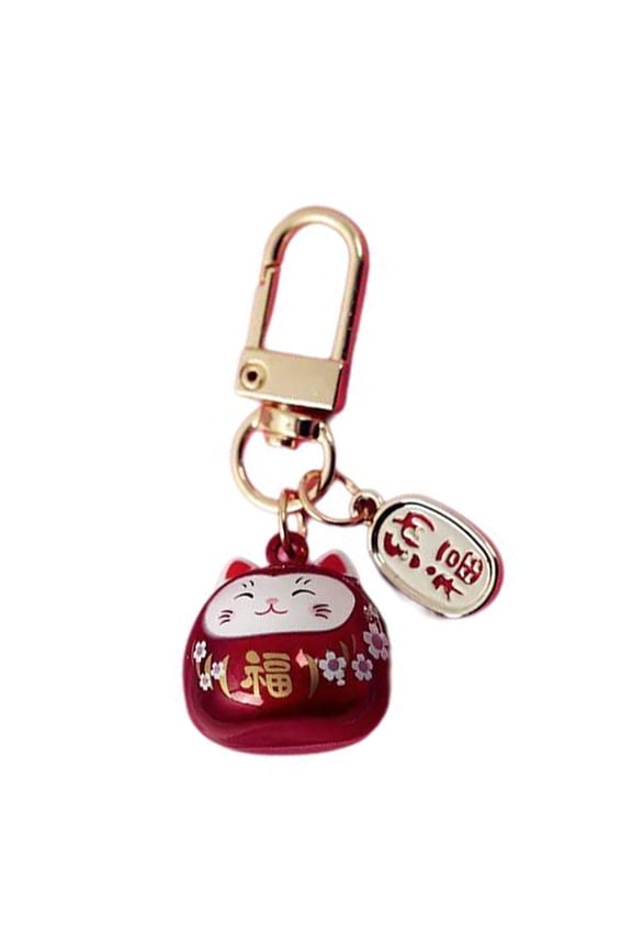 7829 Japanese Style Lucky Cats Keychains Cute Fortune Cats Bag Charm Pendant Ornament