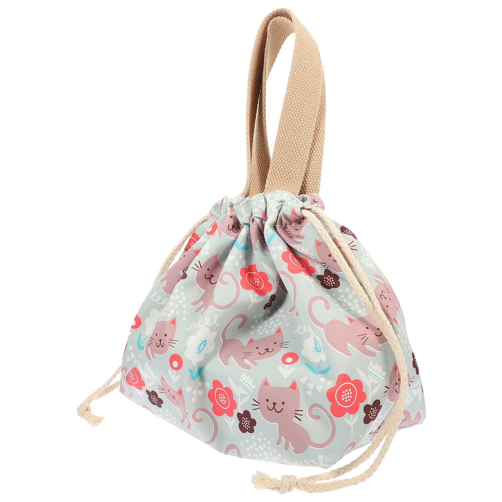 Japanese Lunch Bag Storage Kids Lunchbox Groceries Bags Cat Composite