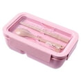 Japanese Lunch Box W/ Cutlery Bento Box Kit Food Container 2 in 1