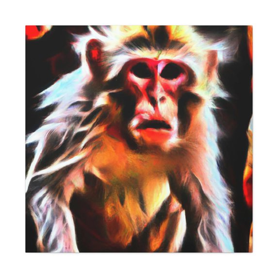 Japanese Macaque Splendor - Canvas