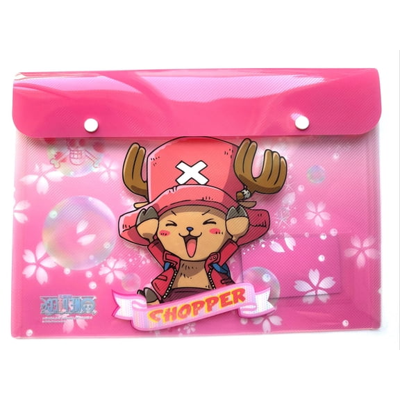 Japanese Manga One Piece Chopper Folder- PinkPlastic Folder