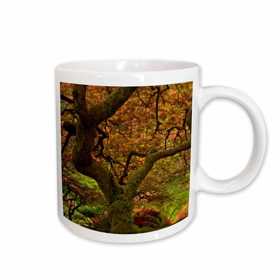 3drose, Japanese Maple, Portland Japanese Garden, Portland, Oregon, Usa, 11oz Mug