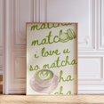Japanese Matcha Tea Wall Art Print, Ceremonial Green Tea Inspired Cafe ...
