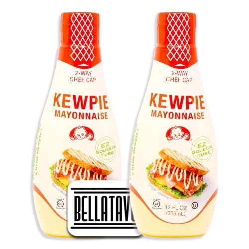Japanese Mayonnaise Bundle. Includes Two12 Oz Kewpie Mayonnaise in Easy