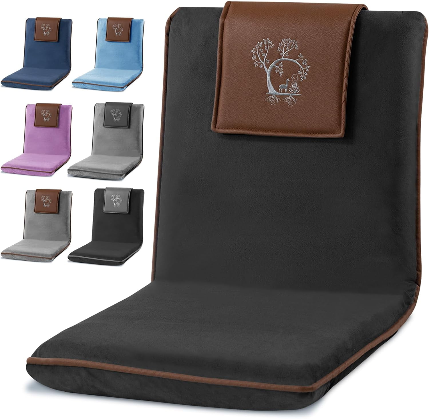 Japanese Meditation Floor Chair with Back Support for Adults Premium