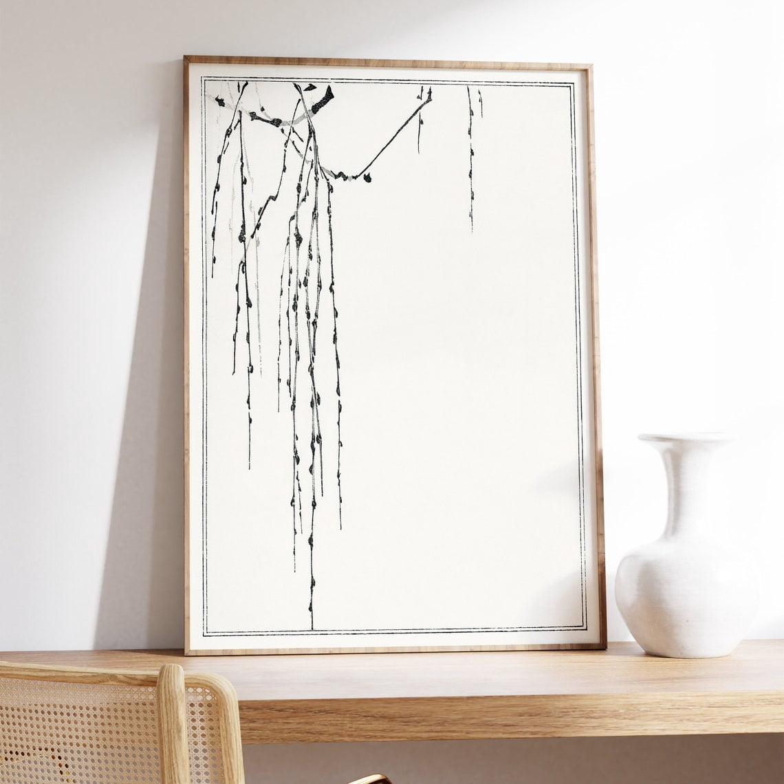 Japanese Minimalist Poster, Tree Branches, Wantanabe Seitei ...
