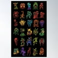 thumbnail image 1 of Japanese Monsters In My Pocket T-Shirt Poster Wall Art, Modern Wall Decor For Living Room Bedroom, 8x12 UNFRAMED, 1 of 3