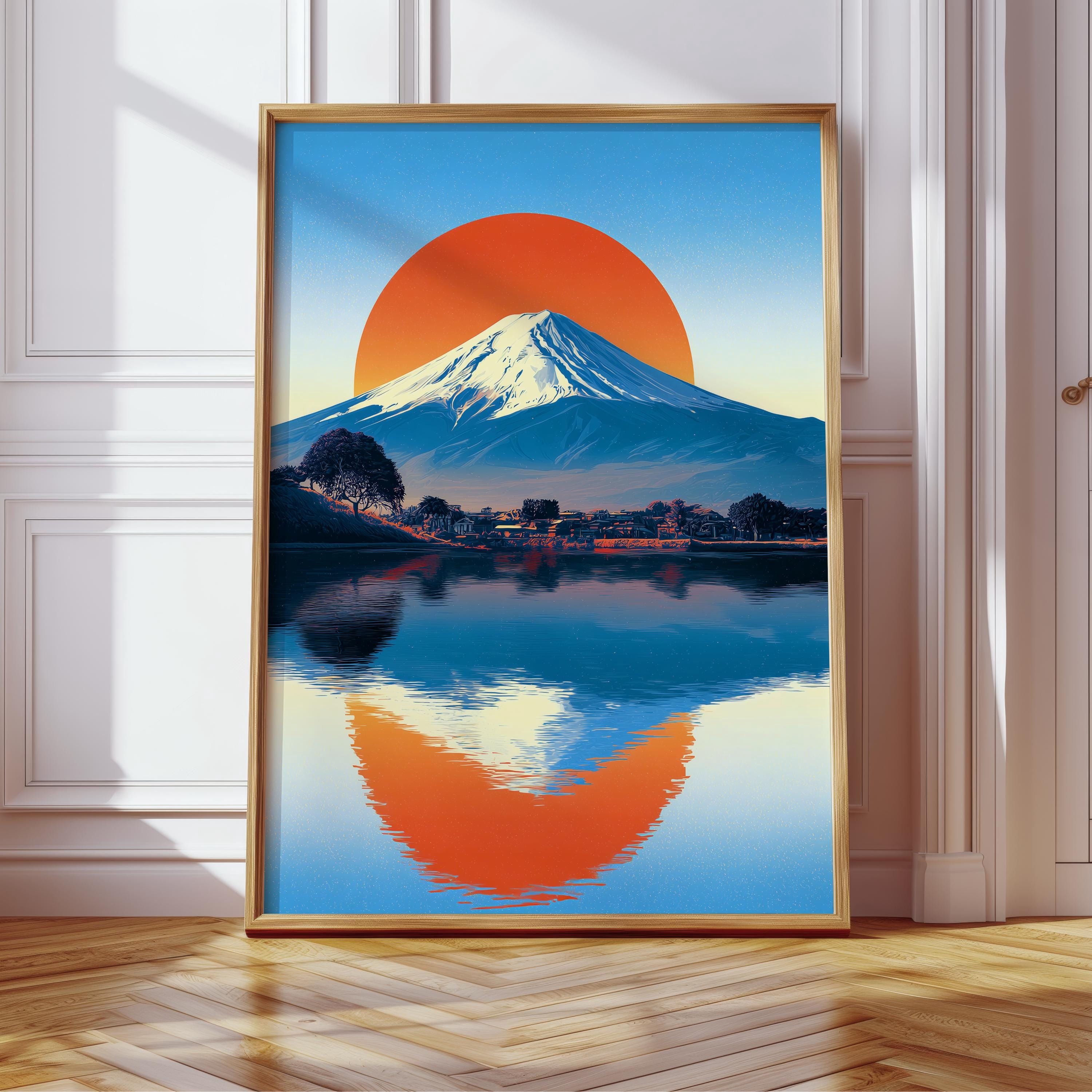 Japanese Mount Fuji Landscape Fuji Sunrise Japanese Minimal Japanese ...