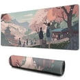 thumbnail image 1 of Japanese Mouse Mat, Pink Cherry Blossoms with Mount Fuji, Rectangle Large Non-Slip Rubber Gaming Mouse Pad with Stitched Edges, Office Mouse Pad for Women Men Kids, 31.5x11.8in, 1 of 7