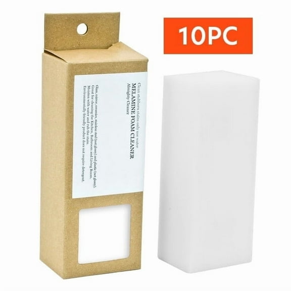 Japanese Multipurpose Melamine Foam Sponge, Versatile Water Scum Remover, Vegetable Scrubber, Remove Stain, Set of 10