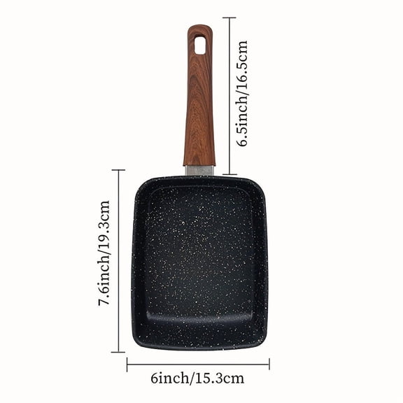 Japanese Nonstick Tamagoyaki Pan - Rectangular Induction Safe Egg Omelette Roll Pan