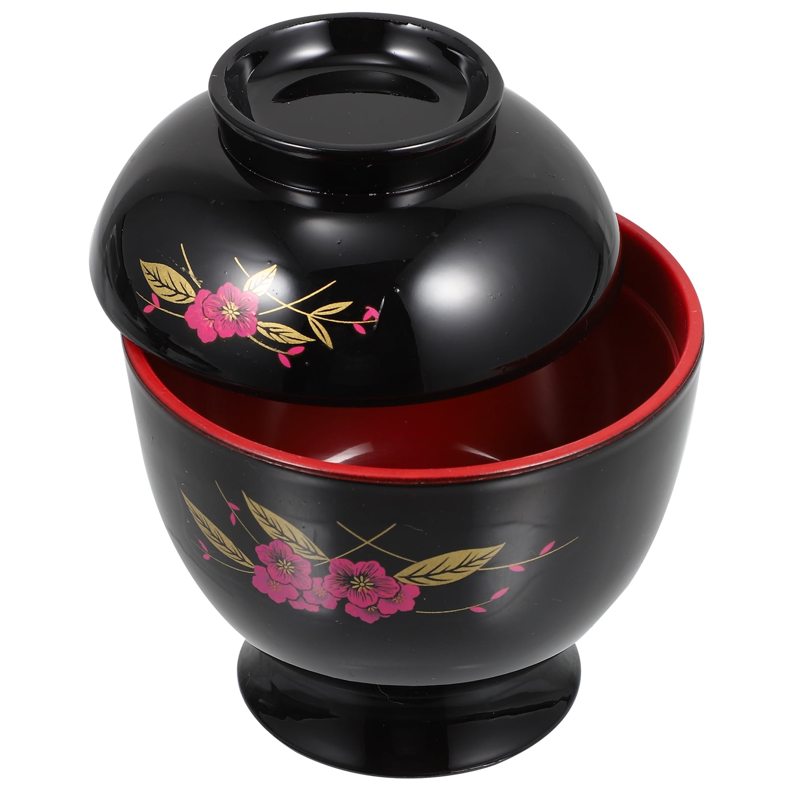 Japanese Noodle Bowl with Lid Pasta Bowls Ramen Round Container Pudding