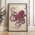 Japanese Octopus Wall Art Print, Traditional Woodblock Zen Decor ...