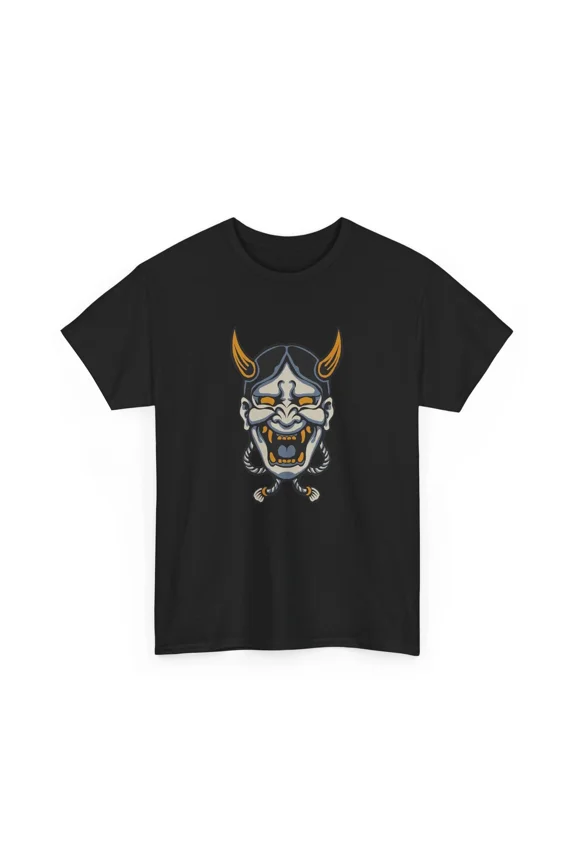 Japanese Oni Mask Fierce Demon Unisex T-Shirt, S-5XL