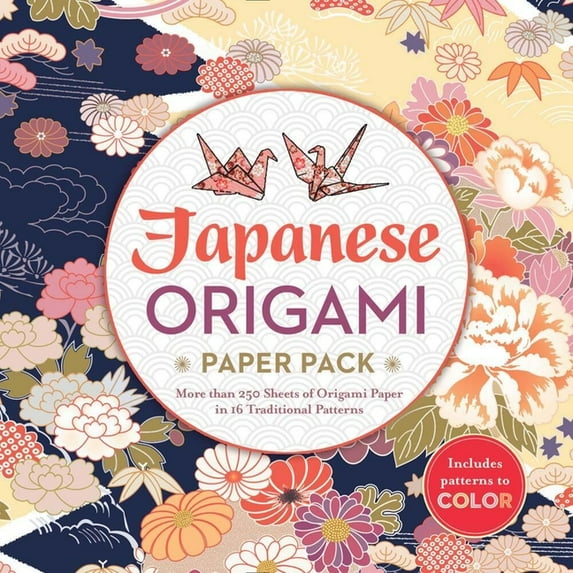 Japanese Origami Paper Pack: More Than 250 Sheets of Origami Paper in 16 Traditional Patterns, (Paperback)